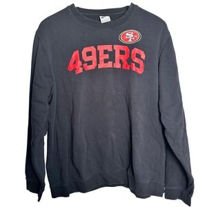 Nike San Francisco 49ers NFL Football Sweatshirt‎ Crew Neck Black XL